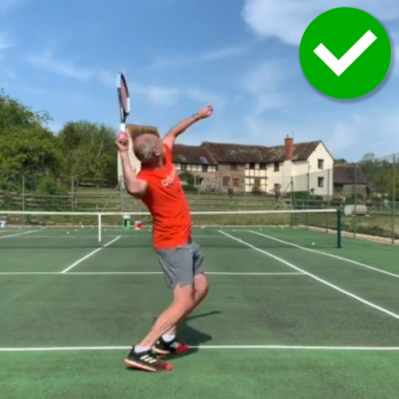 Good serve example